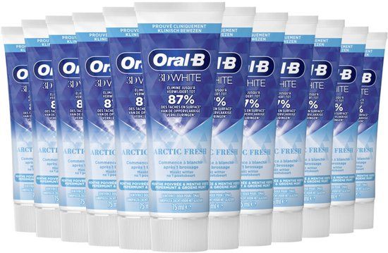 Oral-B 3D White Arctic Fresh Tandpasta - 12 x 75ml
