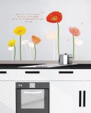 Ambiance Sticker Veelkleurige tulpen muurstickers voor decoratie