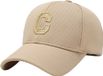 LGT JWLS Lookinggoodtoday Baseball Cap Geborduurde "C" - Beige & Goud