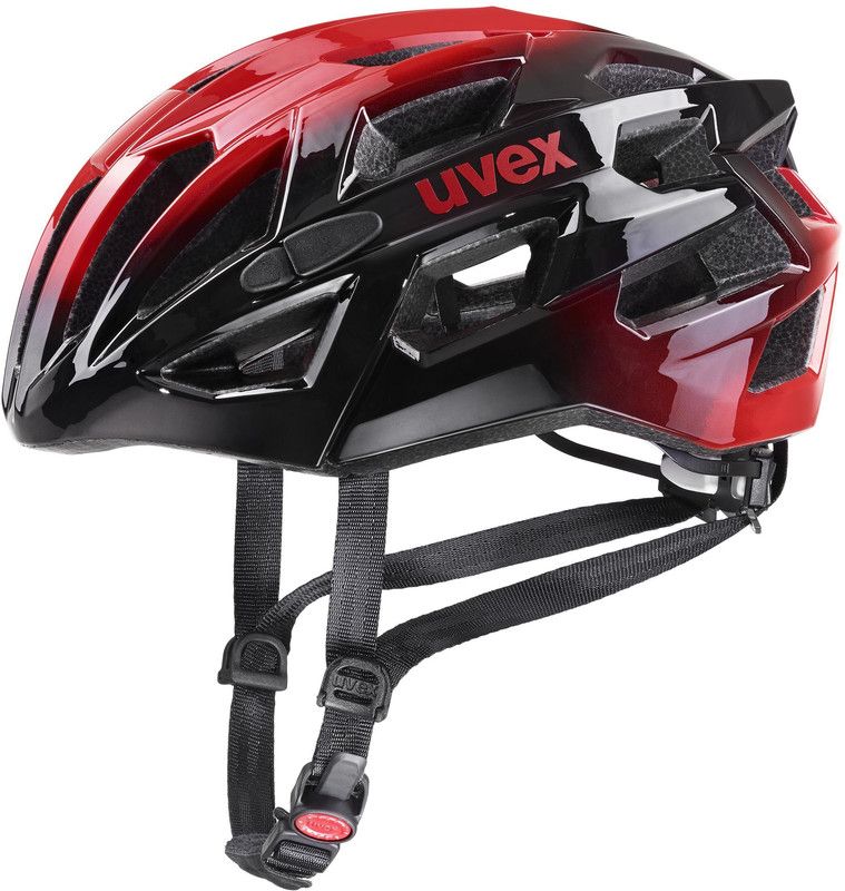 UVEX Race 7 Fietshelm, black red - 4043197323244