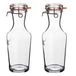 BORMIOLI ROCCO 2x Glazen water karaffen 1 L - lock eat - Sapkannen/waterkannen/schenkkannen - Weckflessen/Weckfles