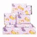 Dailygoods - Papier d'emballage d'anniversaire - Feuilles cadeaux violettes avec chats et cœurs - Lot de 6