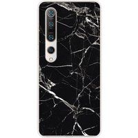 Xiaomi Bedrukt siliconen hoesje compatibel met Xiaomi Mi 10, Xiaomi Mi 10 Pro Marbre noir