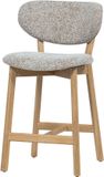 WOOOD Udar Tabouret de bar avec cadre en bois - Naturel