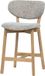 WOOOD Udar Barstoel Met Houten Frame - Naturel