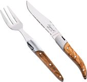 Laguiole Style de Vie Tapas bestek - 4 personen - Olijfhout