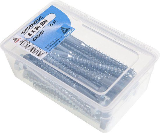 Deltafix Houtdraadbout Verzinkt 6 x 50 mm DIN 571 - 35 stuks