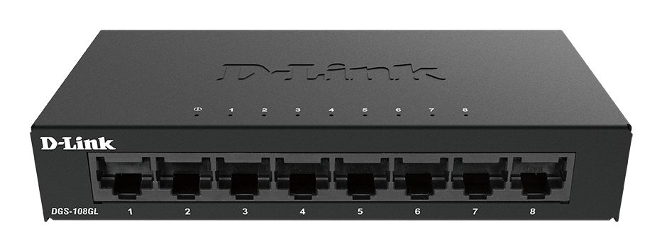 D-Link DGS-108GL - Netwerk Switch - Zwart