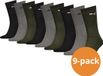 Puma Sportsokken Zwart / Grijs / Donkergroen - 9 paar