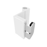 Windhager klemadapters voor kozijn­deuren EXPERT - accessoires voor het monteren van horren zonder boren - wit - 03874 - set van 3