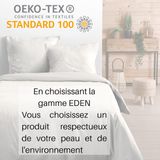 STOF Eden Dekbedovertrek - 200 x 200 cm - 100% Katoen - Ivoor