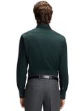Hugo Boss BOSS Hank slim fit overhemd - popeline - donkergroen - Strijkvriendelijk - Boordmaat: 44 (EU maat: XL)