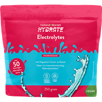 Holland & Barrett 1+1 gratis Hydrate Elektrolytenpoeder Framboossmaak - 250 gram (50 porties)