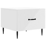 vidaXL Salontafel met lade Wit 49 x 50 x 40 cm Bewerkt hout