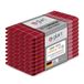 Glart Set van 10 theedoeken, 50 x 70 cm, 100% katoen, Oeko-Tex Standard 100, rood, voorgewassen