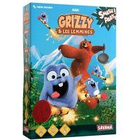 SAVANA - Smash Party | Grizzy en Les Lemmings, coöperatief gezinsgezelschapsspel voor kinderen vanaf 4 jaar | Race, dobbelstenen en verzameling, 2-6 spelers, 15 minuten, geïnspireerd op de geanimeerde