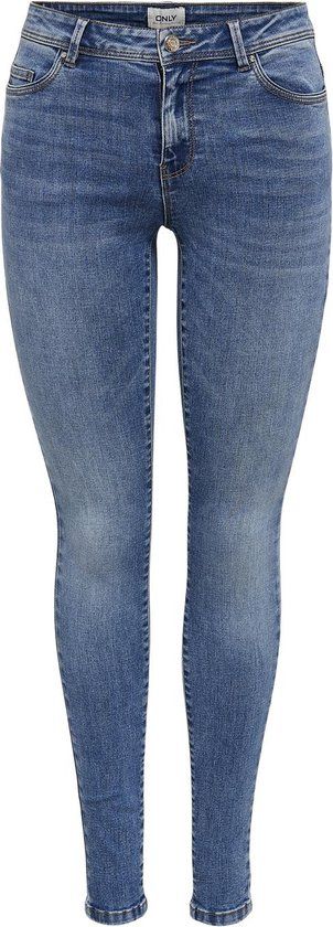 ONLY ONLWAUW MID SKINNY DNM BJ370 Women's Jeans - Size M X L32 - Medium Blue Denim