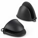 1 Icecat 1 paar siliconen ovenhandschoenen, hittebestendige mini-ovenhandschoenen, antislip pannenlappen, accessoires voor bakken, koken, grillen en braden
