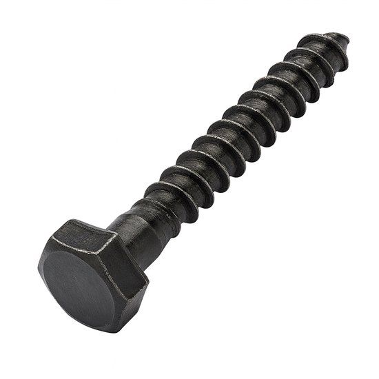 Blackline Houtdraadbouten - Zwart Staal DIN 571 - 8.0 x 50mm / 5 stuks