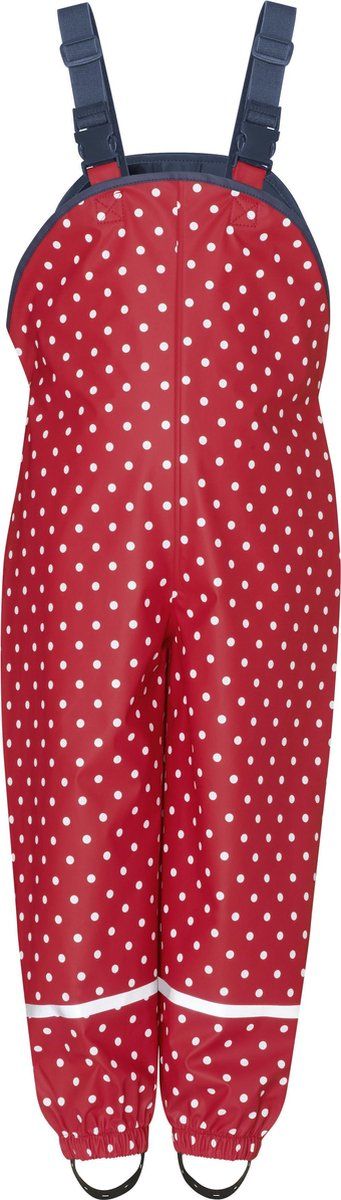Playshoes Regentuinbroek voor kinderen - Stippen - Rood - maat 140cm
