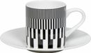 Könitz Tasse Espresso Graphic 570C - Marcello Morandini, porcelaine, noir, 95 ml