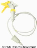 Spray-Tube 120 cm + Tex-Spray wit/geel