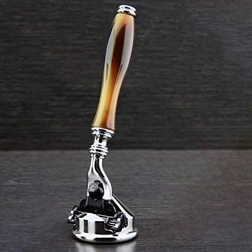 Haryali London Triple Edge Luxe Razor & Houder Premium Hoorn Scheren