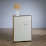IDIMEX Commode TOMMY met lade - Sonoma-eik/wit