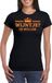 Bellatio Decorations Koningsdag shirt voor dames - Wijntje - zwart - glitters - feestkleding XS