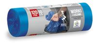 Anna Federatieve vuilniszakken met oren, 120 liter, 10 stuks, blauw