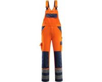 Mascot Safe Compete Amerikaanse overall met kniezakken 07169-860 - hi-vis oranje/marine - C46