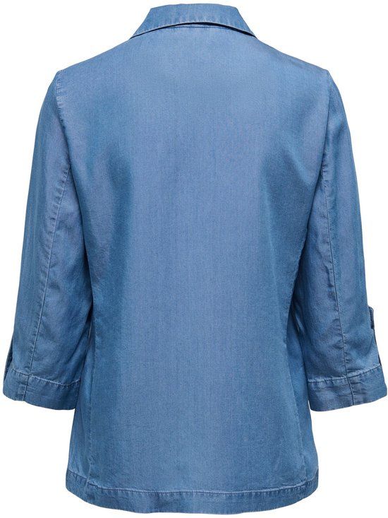 ONLY ONLCARO CHARIS 3/4 UNLINED BLAZER WVN CC - Dames - Blazers - Blauw - Lyocell - Regular Fit - Feest