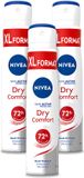 Nivea Spray déodorant Dry Comfort - 250 ml - Lot économique - 3 pièces