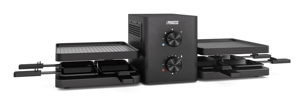 Princess 162660 Raclette Purify - 8 Personen - Met Afzuiging - Zwart