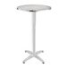 Bolero Hoge Tafel 60cm - Roestvrijstalen Weerbestendige Ronde Bar Bistro Pub Tafel Terras Tuinmeubilair voor Binnen & Buiten U502