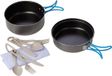 Meva Turistische Naczynia Set Aluminium PTFE Coating Voor Twee Personen