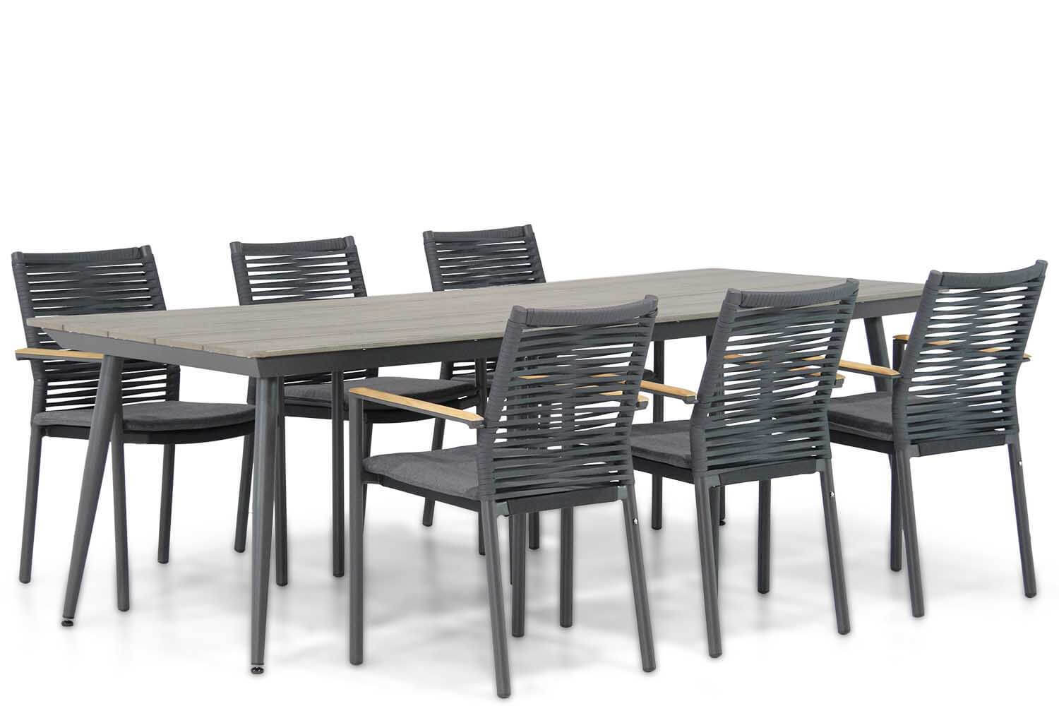 Santika Furniture Santika Giovane/Matale 240 cm dining tuinset 7-delig