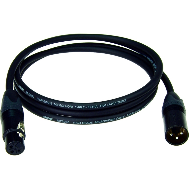 KLOTZ M2FM1-1000 Neutrik XLR 3P - XLR 3P 10 meter microfoonkabel