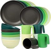 Bol Camping Servies - Set de vaisselle en plastique - Multicolore - 6 personnes