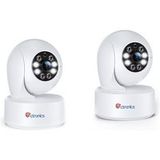 Ctronics 2.5K 4MP PTZ Binnen Surveillance Camera WiFi 2,4/5GHz Set van 2