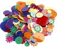 Creativ Company Pailletten mix, afm 10-25 mm, kleuren assorti, 250 gr