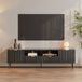 en.casa Tv-meubel Nand 180x40x51 cm zwart