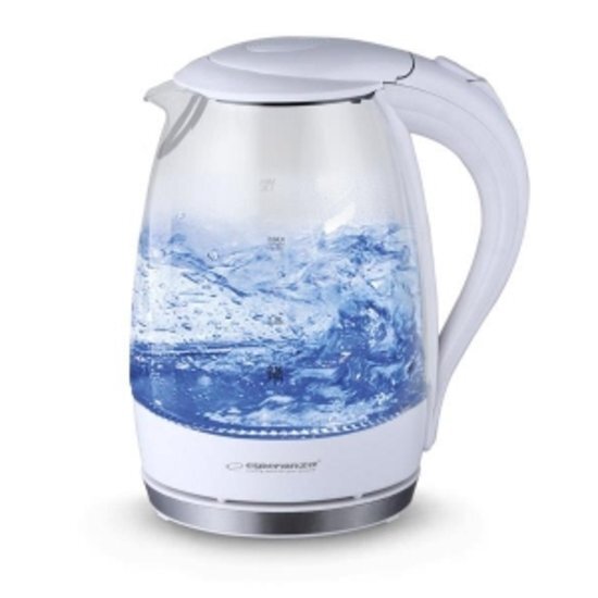 Esperanza Espe Waterkoker Glas 1 7 liter Wit