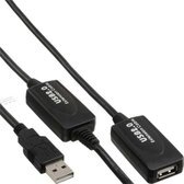 Inline hoge kwaliteit actieve USB2.0 verlengkabel - 25 meter