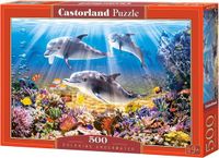 Castorland Dolphins Underwater - 500 stukjes Puzzel - Meerkleurig