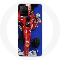Maniacase Hoesje voor Vivo Y21s 2021 / Y21 2021 Formule 1 Fernando Alonso F1 Driver Red