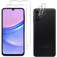 Phonillico® Samsung Galaxy A15 4G / A15 5G Gehard Glas met Camerabescherming [Pack 2]