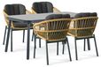 De Laan Projects De Laan Malaga/Tavano 160x90 cm dining tuinset 5-delig