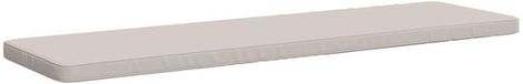 vidaXL - 1-delig - Bankkussen - VUGHT - 100% - Polyester - Wit - 200 x 50 x 5 cm