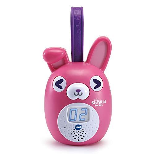 VTech StoriKid 3480-613757 Pocket, draagbaar, baby overal begeleiden, speelgoed, 6 maanden, registreer je eigen sprookjes, timer, ESP-versie, roze